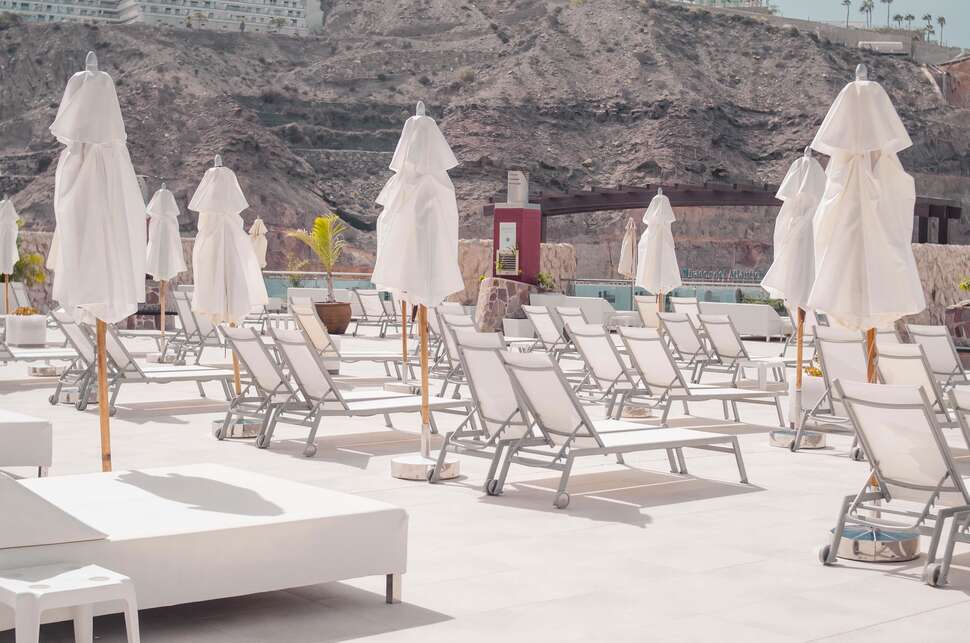 Een foto van het terras bij Hotel Gloria Palace Royal
