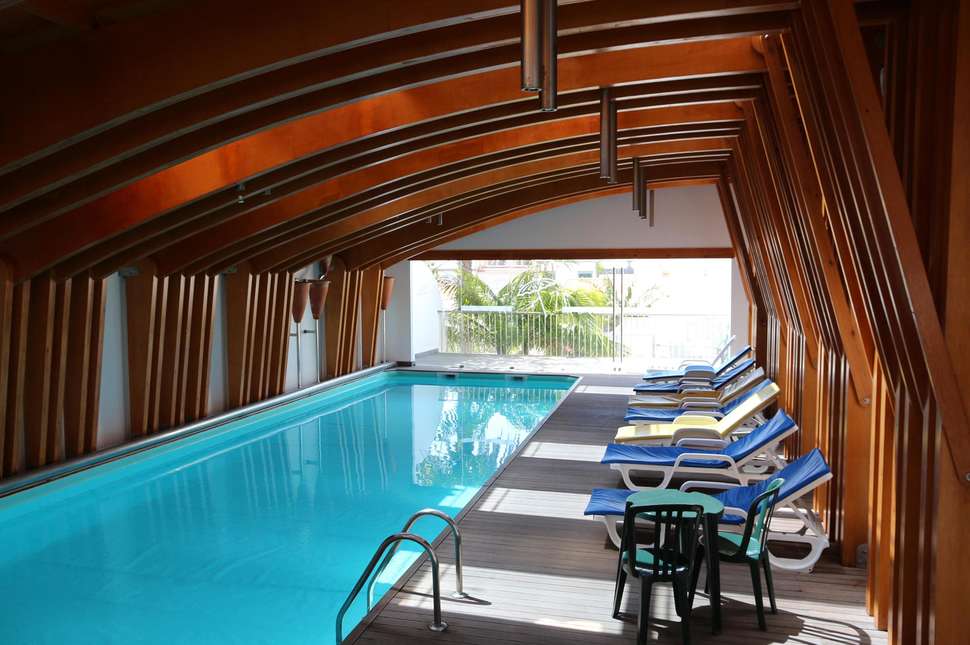 Ein Foto vom Pool im Hotel Ponta Delgada