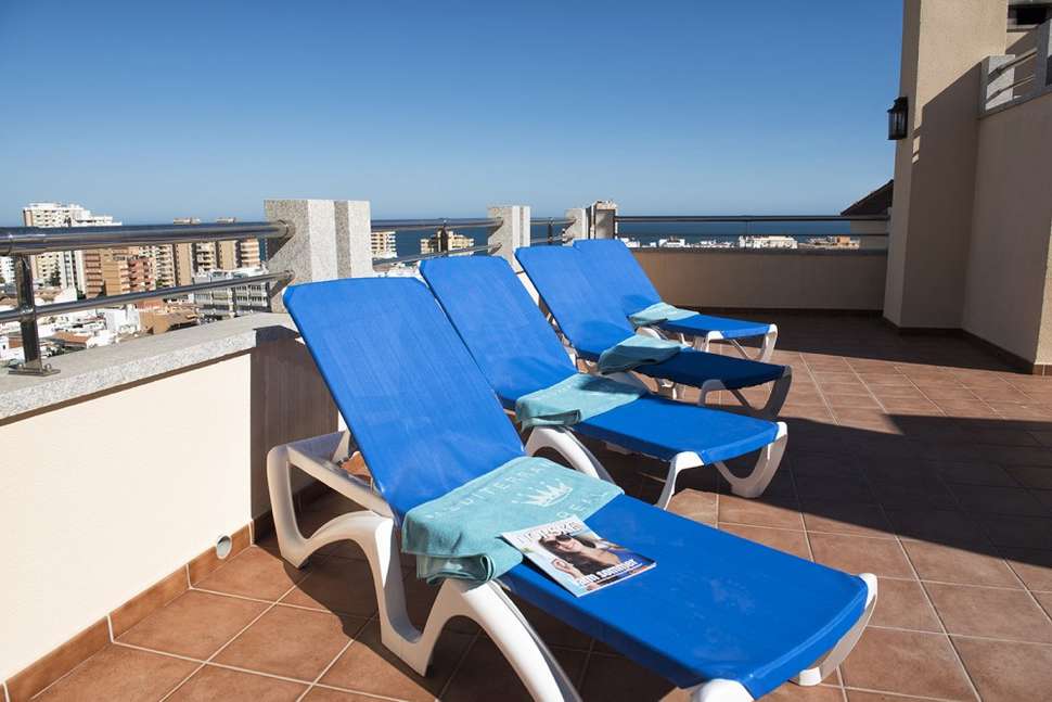 Een foto van het terras bij Mediterraneo Real Appartementen