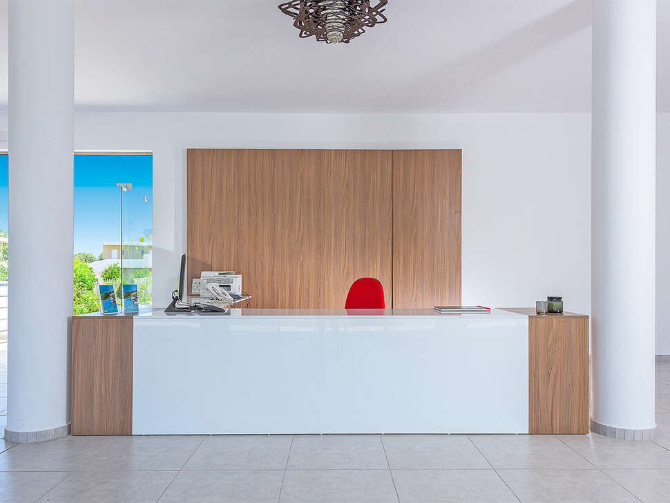 Een foto van het interieur van Stafilia Beach