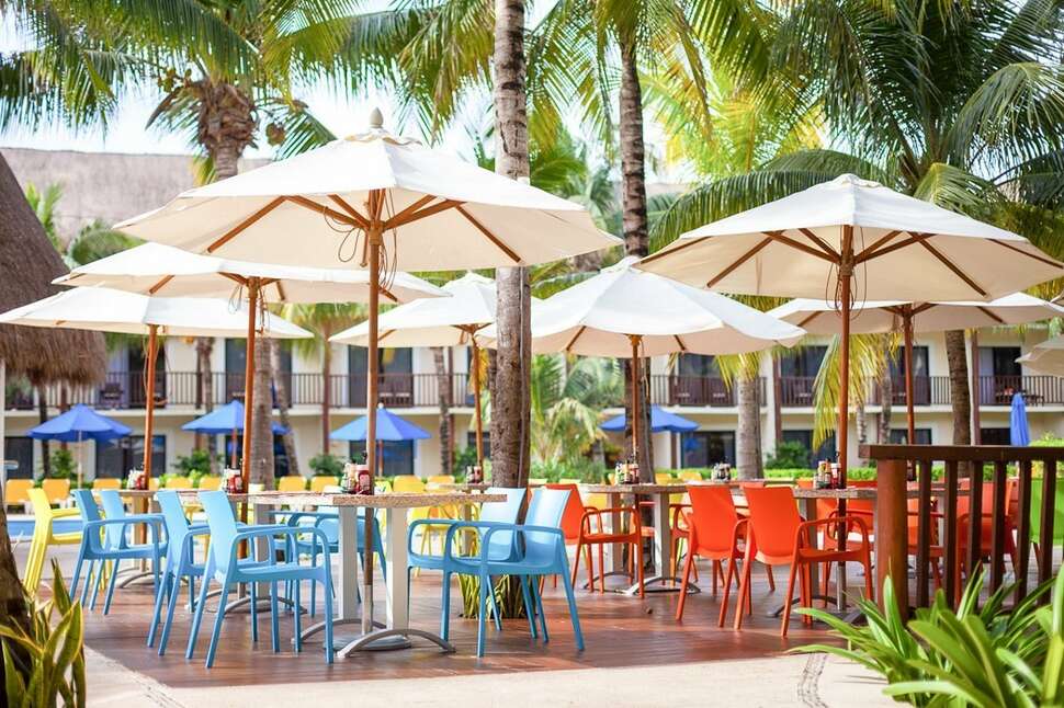 Een foto van de faciliteiten bij The Reef Coco Beach