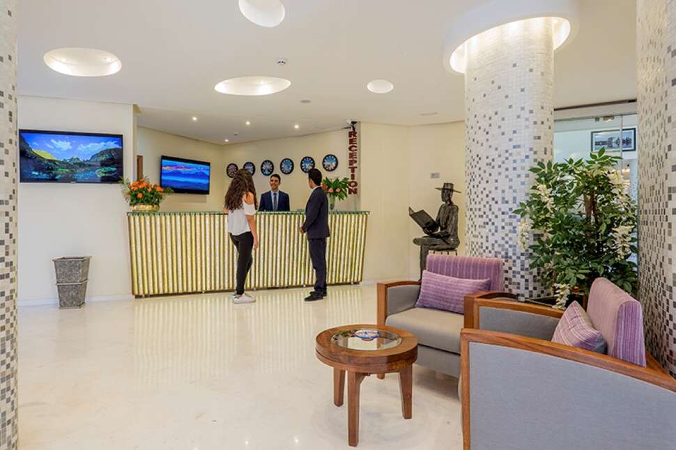 Een foto van het interieur van Hotel Ayoub