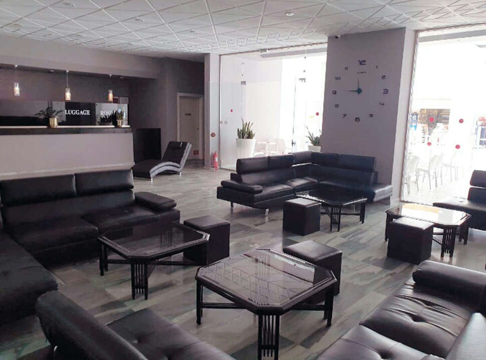 Een foto van het interieur van Hotel Porto Plazza