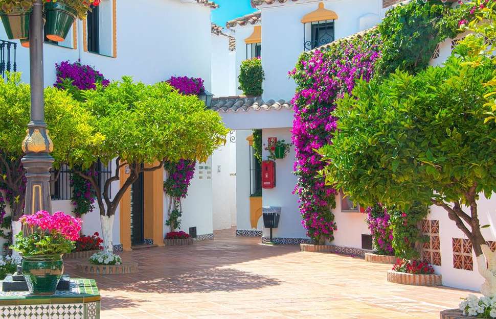 Een foto van de buitenkant van Globales Pueblo Andaluz