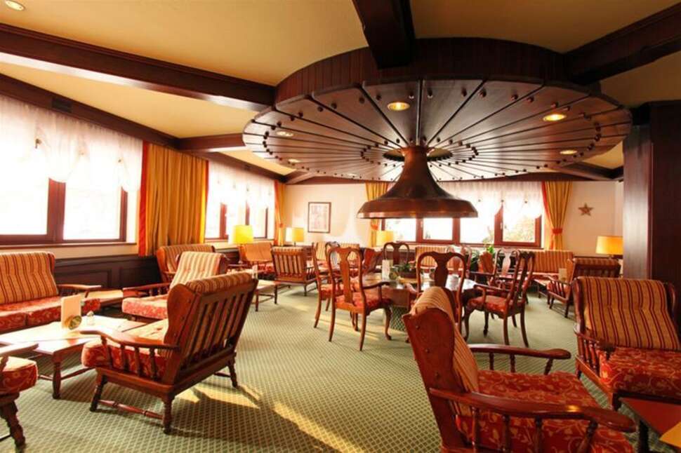 Een foto van het interieur van Parkhotel Kirchberg