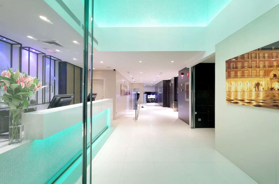 Een foto van het interieur van Eurostars Plaza Mayor