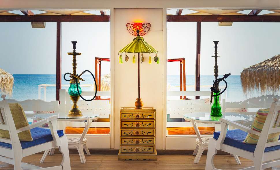 Een foto van de faciliteiten bij Kokkari Beach