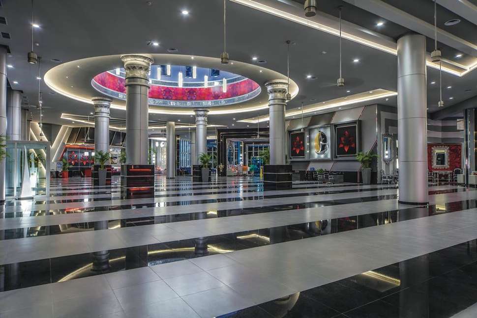 Een foto van het interieur van Riu Cancun
