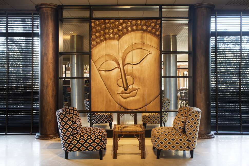 Een foto van het interieur van Hotel Luna Club