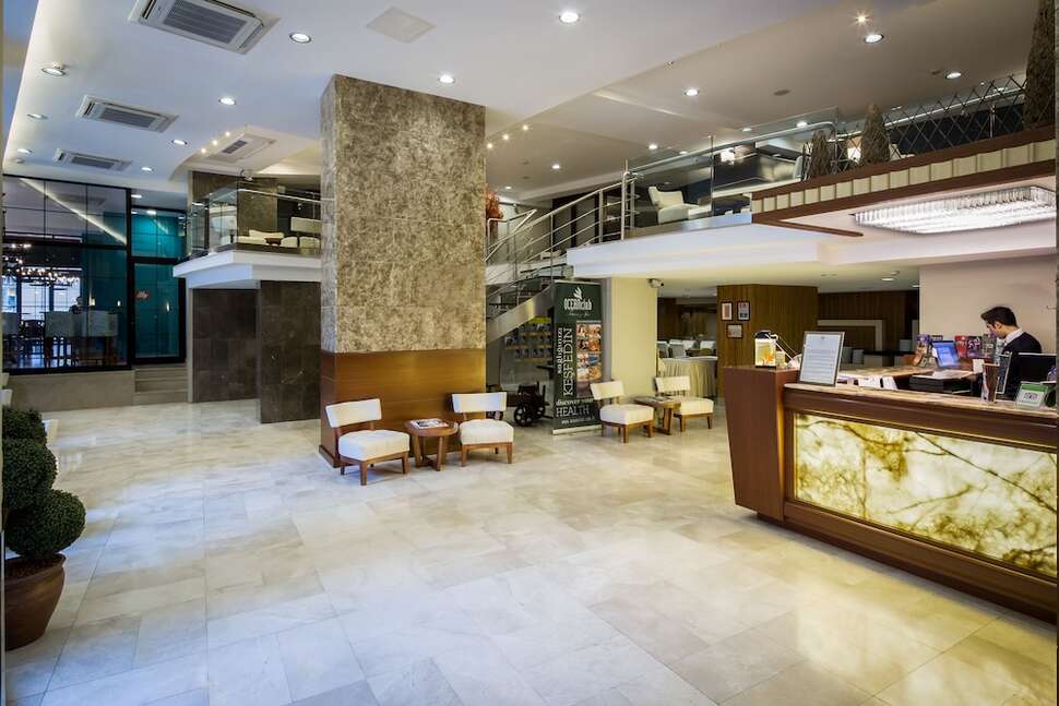 Een foto van het interieur van Orka Royal Hotel & Spa