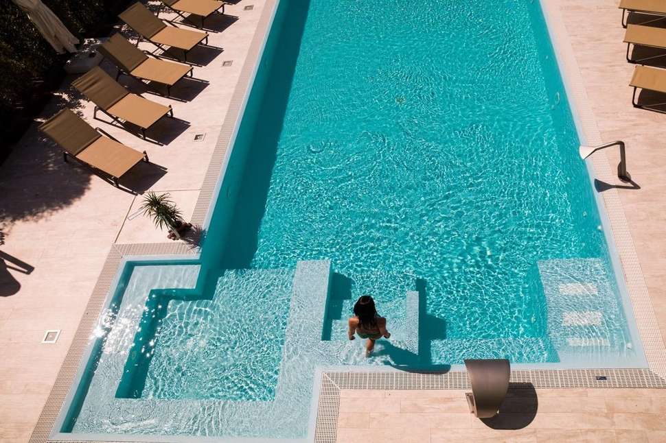 Een foto van het zwembad bij Hotel Riviera Castelsardo