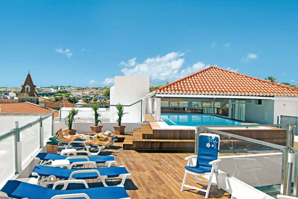 Een foto van het terras bij Hotel Talisman