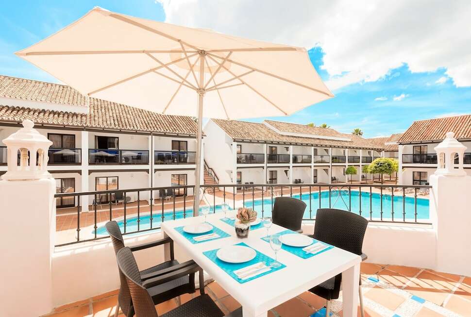 Een foto van het terras bij Hotel Diana Park