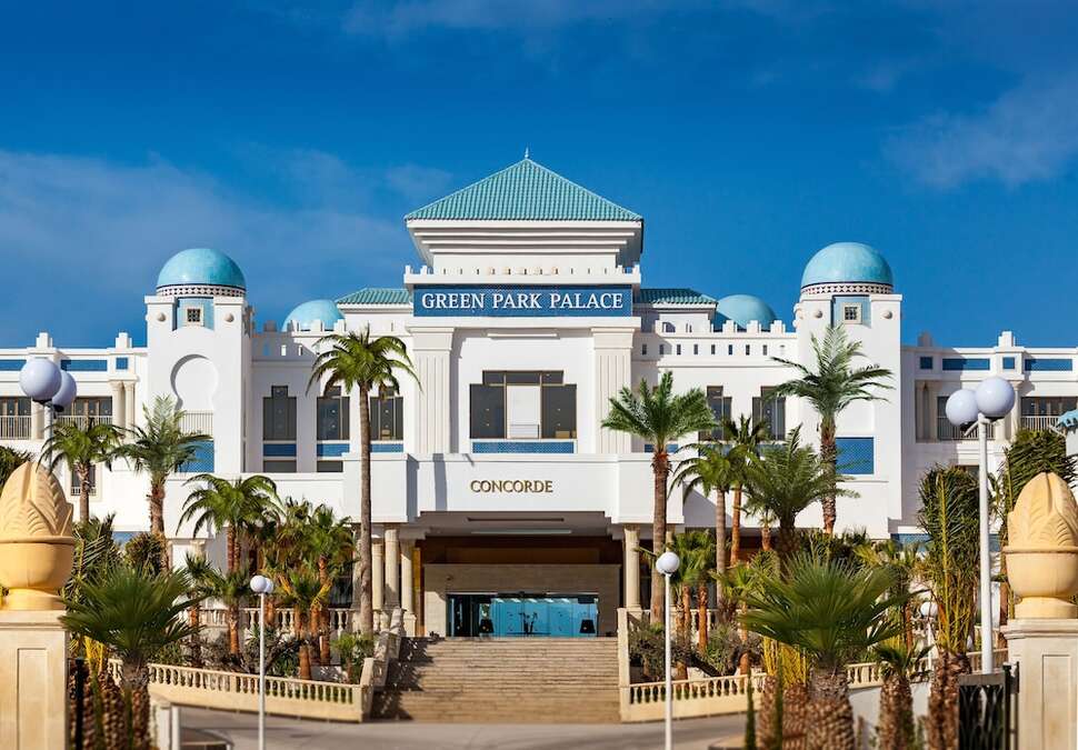 Ein Foto von der Außenansicht des Barcelo Concorde Green Park Palace