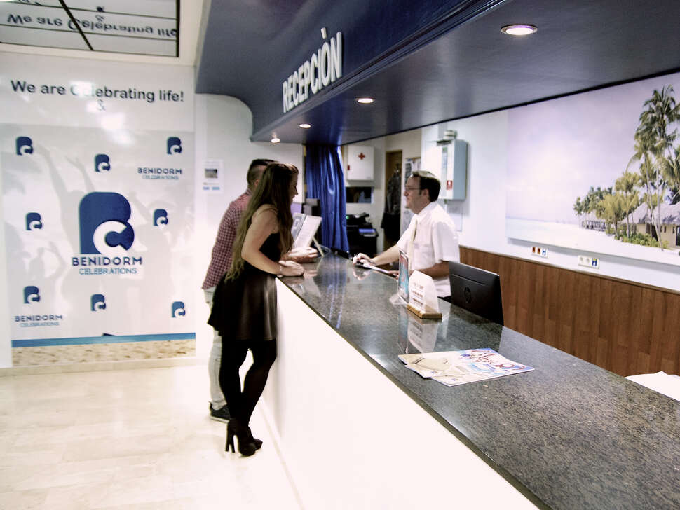 Een foto van het interieur van Benidorm Celebrations Music Resort