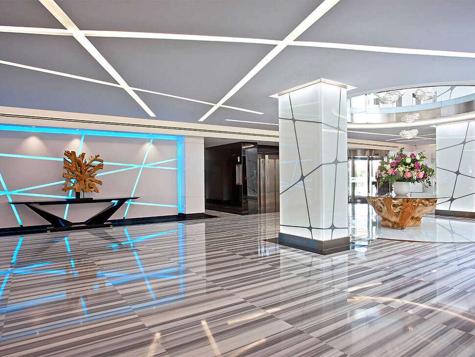 Een foto van het interieur van Hotel Torre del Mar