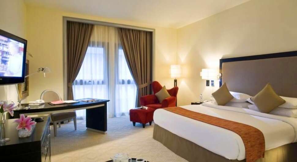 Een foto van een overzicht van Mercure Gold Hotel Al Mina Road Dubai