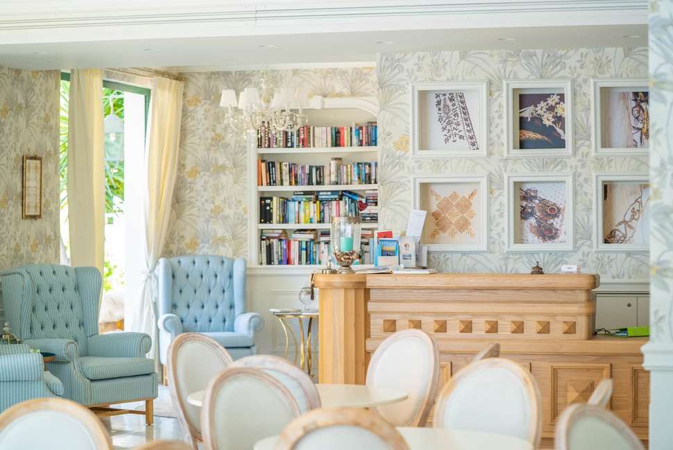 Een foto van het interieur van Hotel Orion