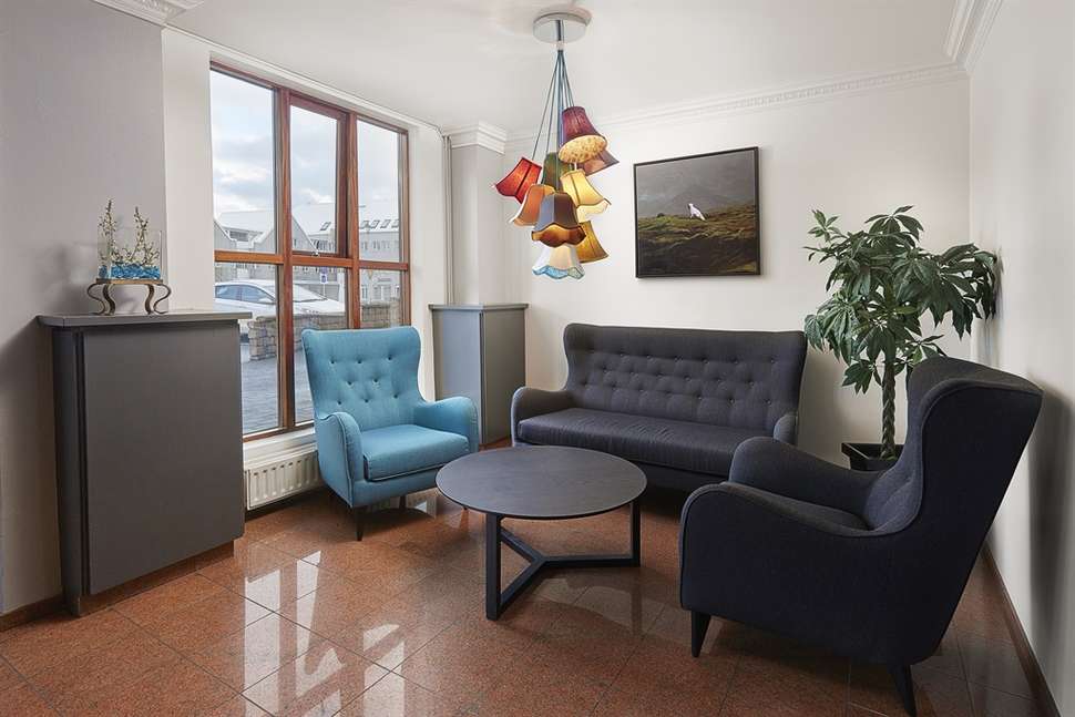Een foto van het interieur van Fosshotel Baron