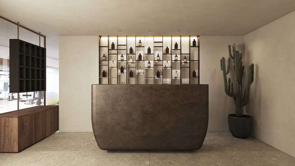 Een foto van de faciliteiten bij Theros All Suite Hotel