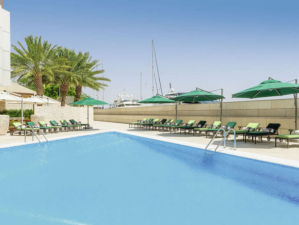 Ein Foto von einer Übersicht des Sheraton Dubai Creek Hotel & Towers