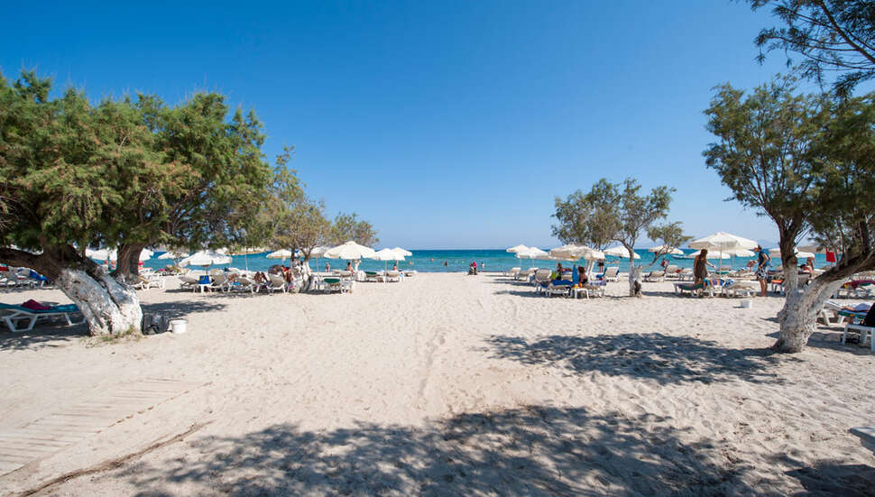 Een foto van het strand bij Tigaki Beach Hotel