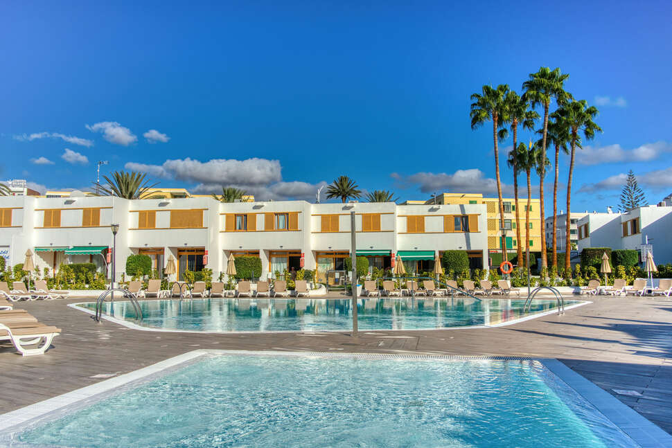 Ein Foto vom Pool im Bungalows Las Brisas