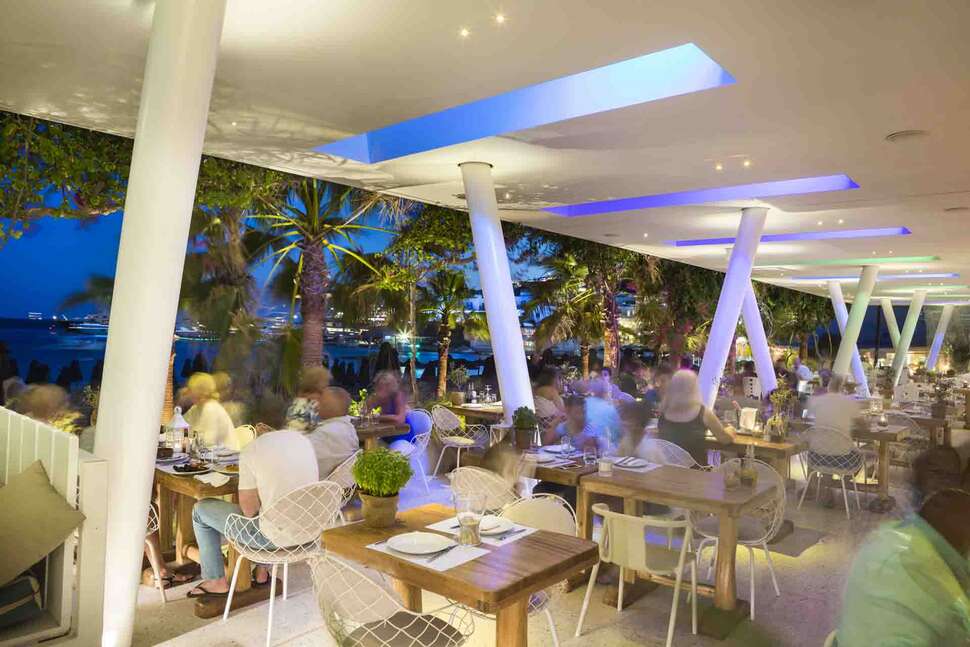 Ein Foto von den Einrichtungen im Mykonos Dove Beach Hotel