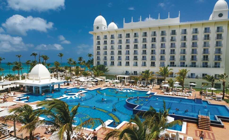 Een foto van een overzicht van Riu Palace Aruba