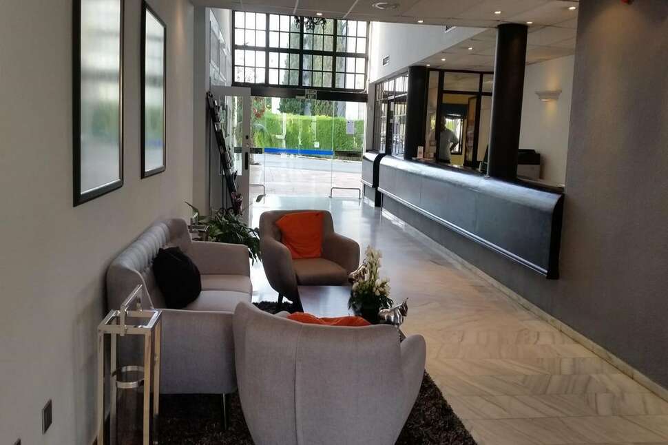 Een foto van het interieur van Hotel Diana Park