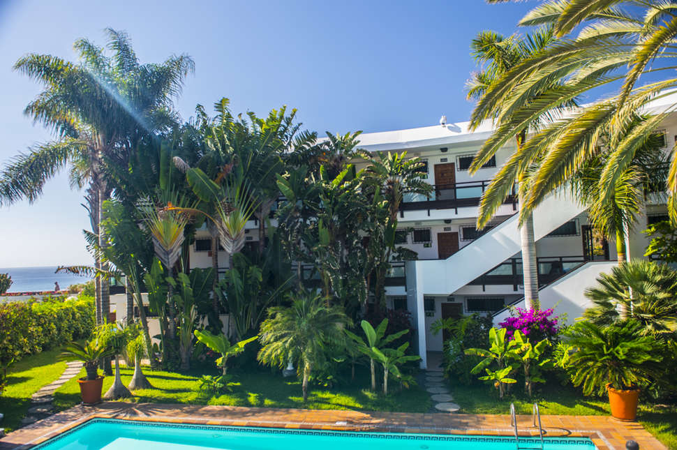 Ein Foto von der Terrasse im Apartments Taboga