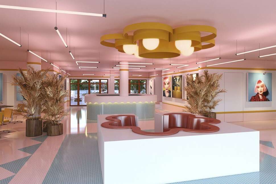Een foto van het interieur van Paradiso Ibiza Art Hotel
