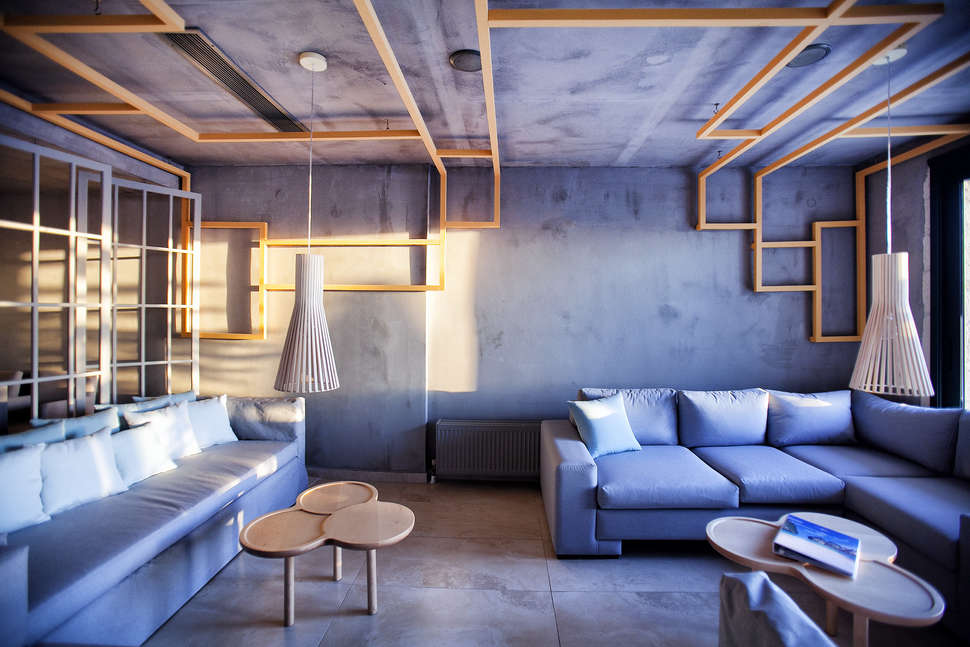 Een foto van het interieur van Rigas Boutique Hotel