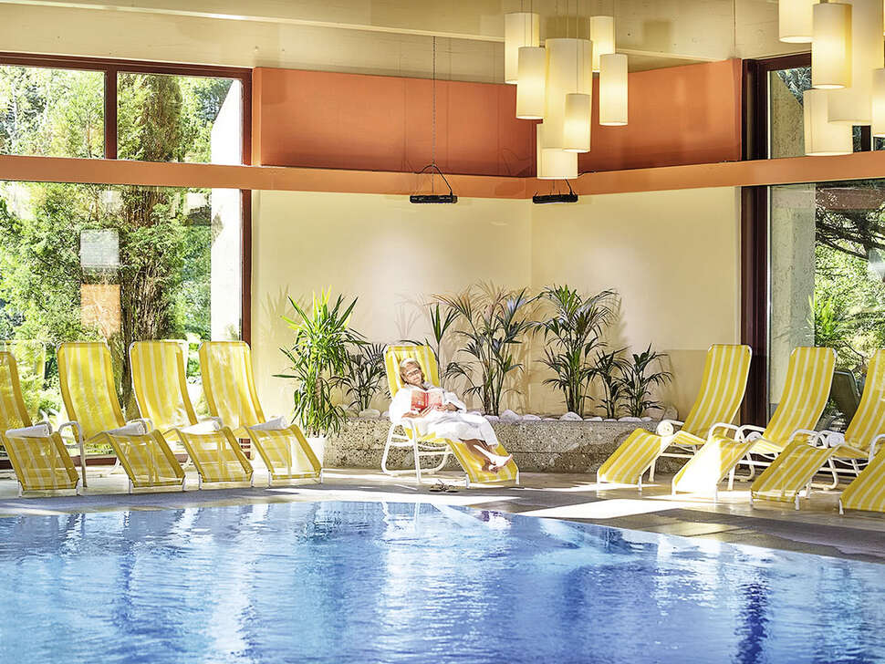Ein Foto vom Pool im Hotel Palace Bad Hofgastein