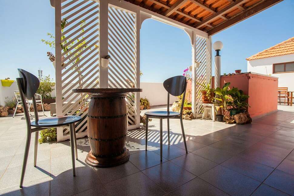 Een foto van het terras bij Hotel Central Sal