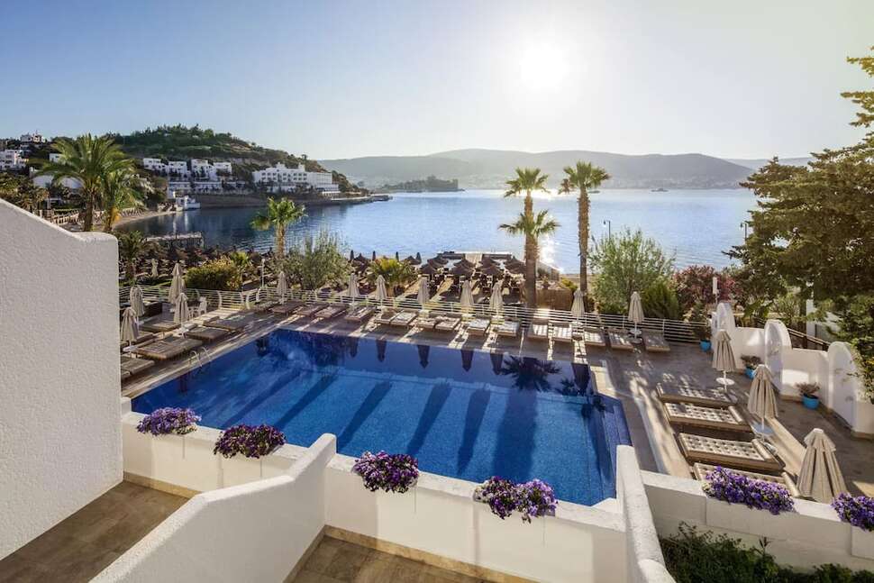Een foto van het zwembad bij Agaya Bodrum