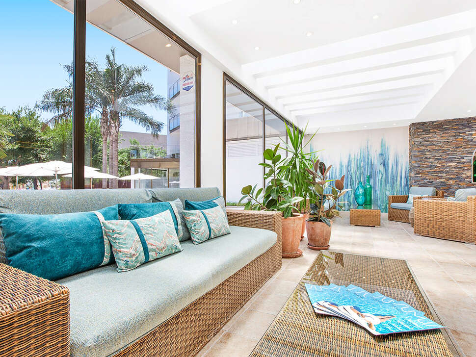 Een foto van het interieur van Sumus Hotel Stella & Spa
