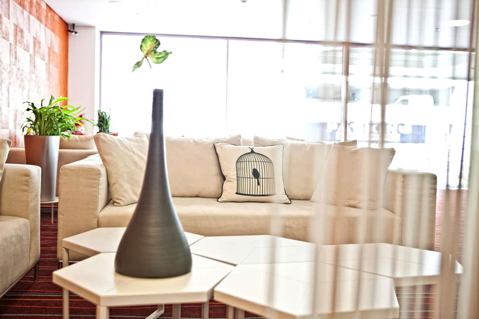 Een foto van het interieur van Novus City Hotel