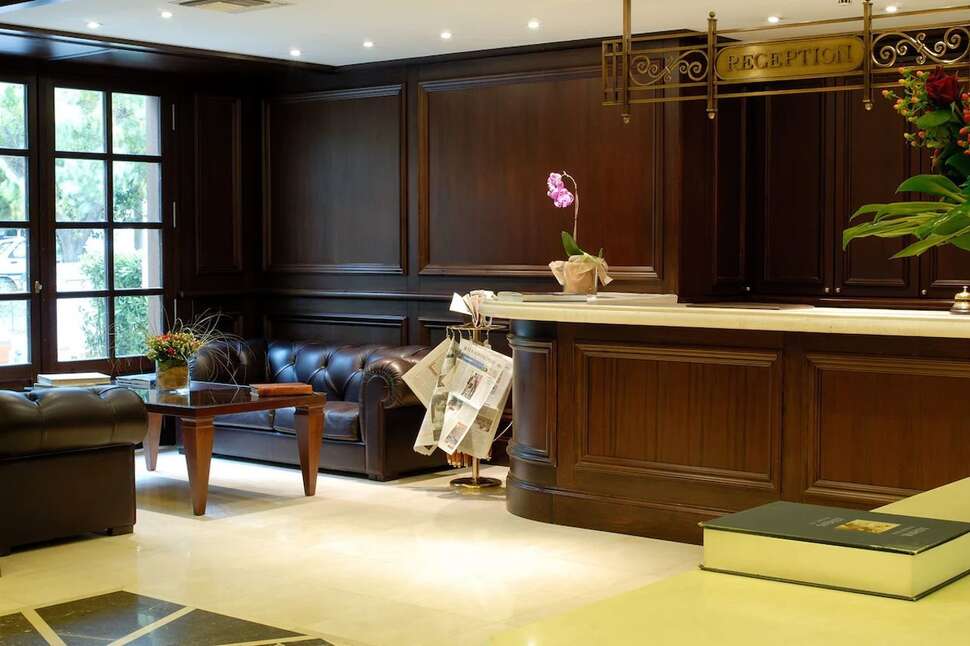 Een foto van het interieur van Hotel Hera