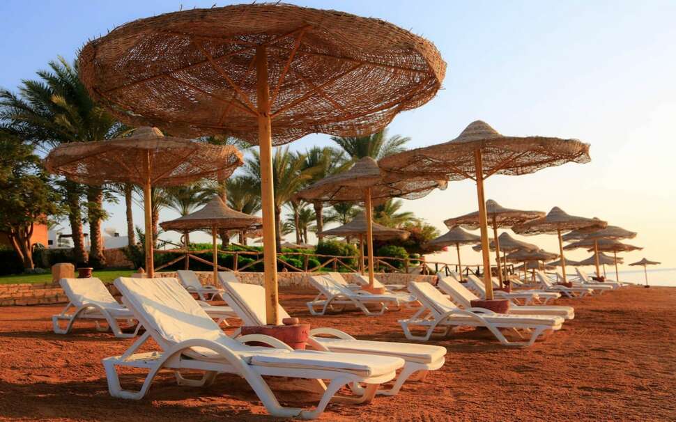 Een foto van het strand bij Sharm Club Beach Resort