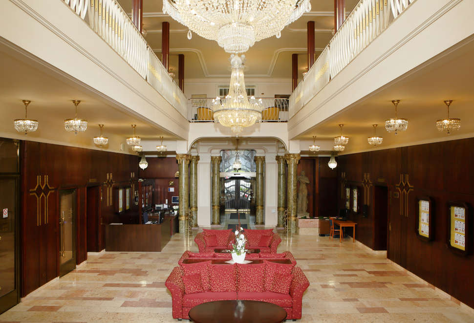 Een foto van het interieur van Spa Hotel Bohemia