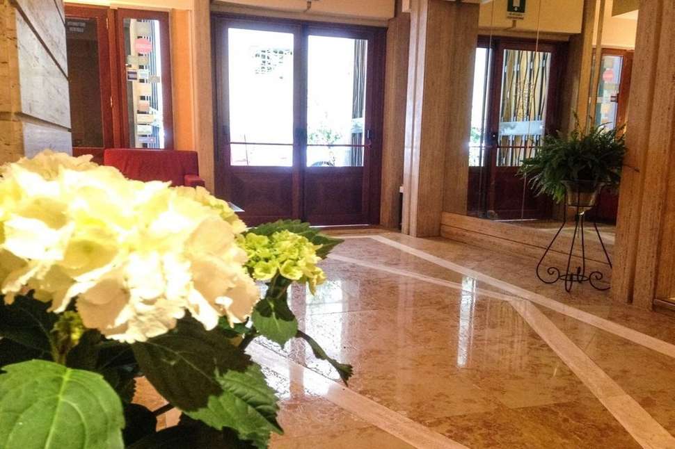 Een foto van het interieur van Hotel Posta