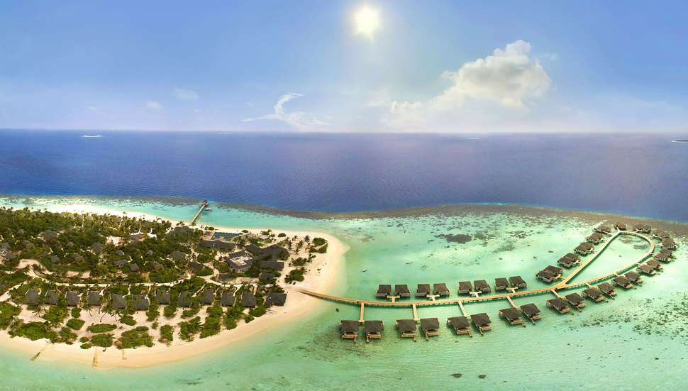Een foto van de buitenkant van NH Collection Maldives Havodda Resort