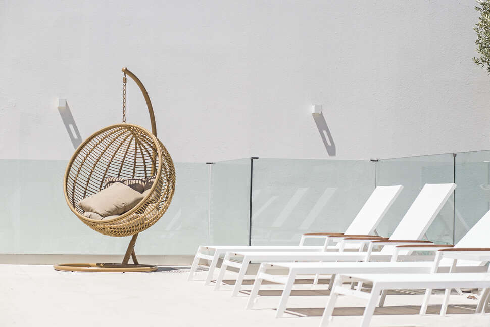 Een foto van het terras bij Ray Hotel Corfu