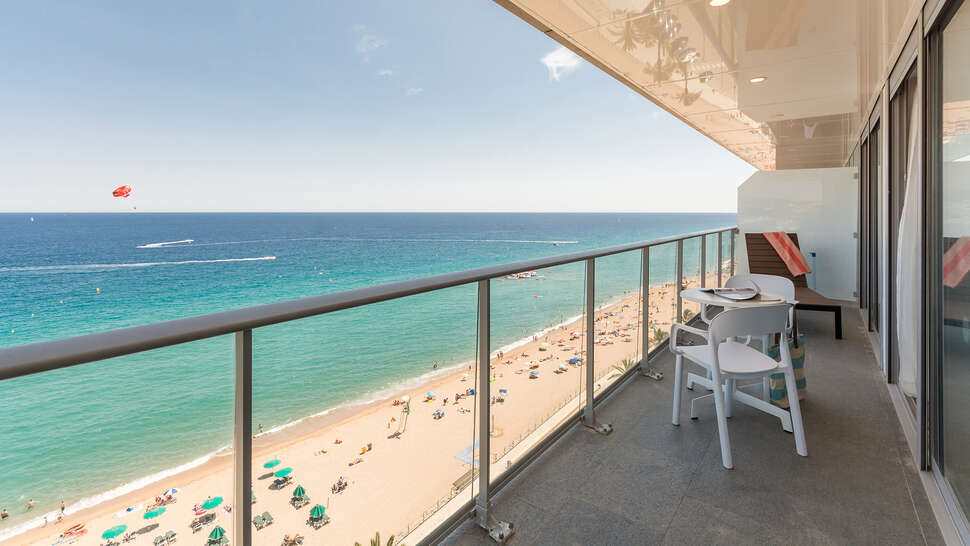 Een foto van het terras bij Pierre & Vacance Residence Blanes Playa