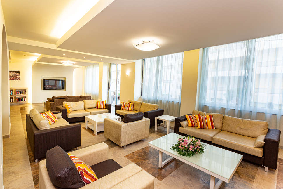 Een foto van het interieur van Rhodos Horizon Blu