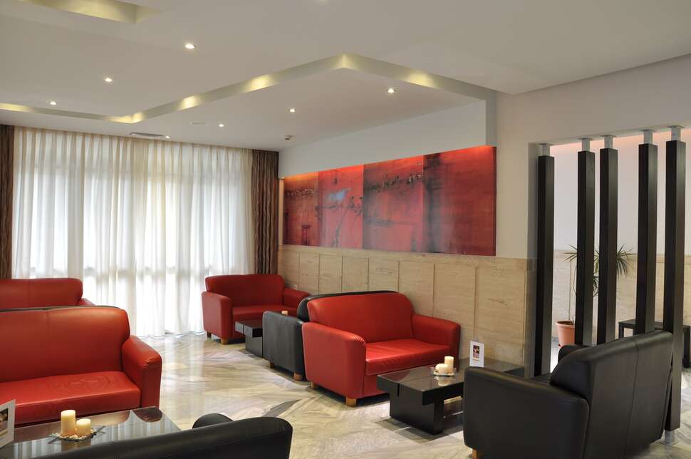 Een foto van het interieur van Dimitris Paritsa Hotel