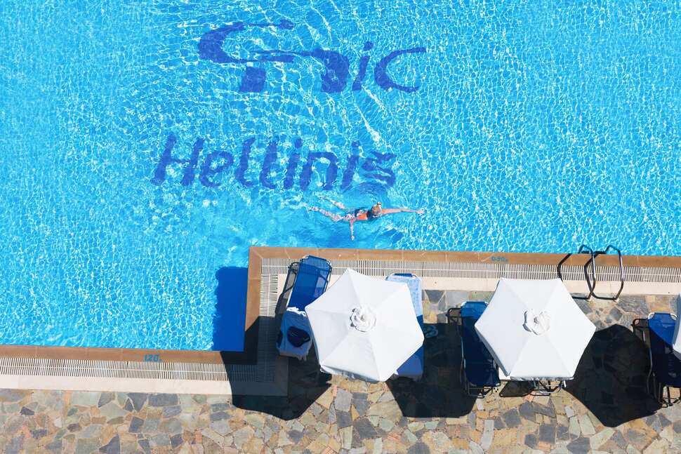 Een foto van het zwembad bij Corfu Hellinis Hotel