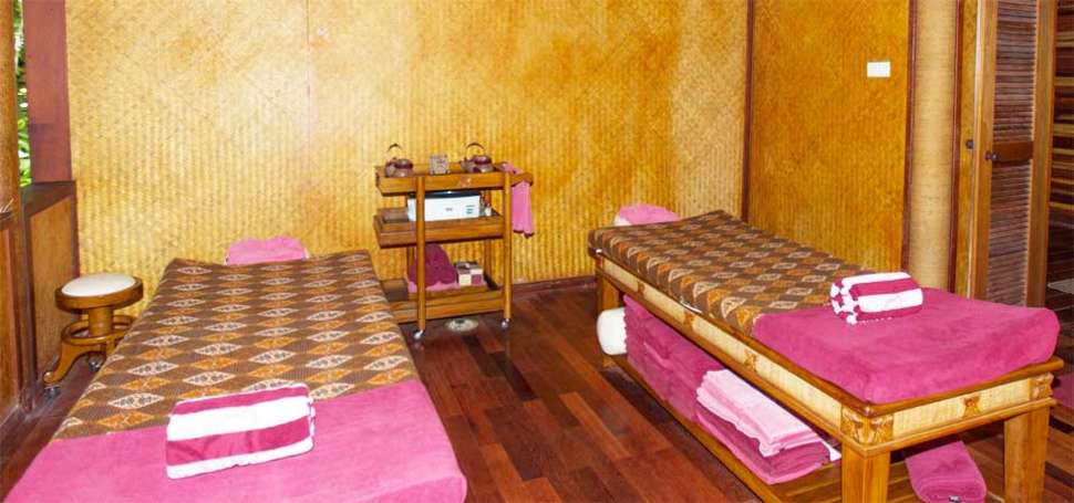 Een foto van de faciliteiten bij Fihalhohi Maldives