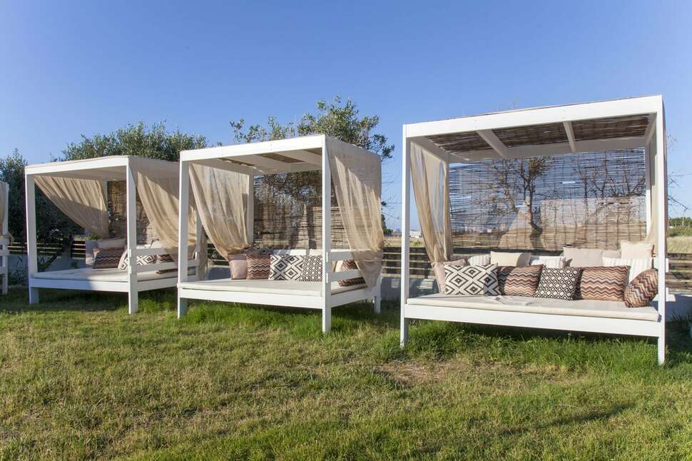 Ein Foto von der Terrasse im Malena Hotel & Suites